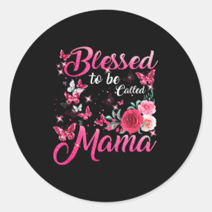 Adesivo Bendita por ser chamada de mamãe lindo floral dia