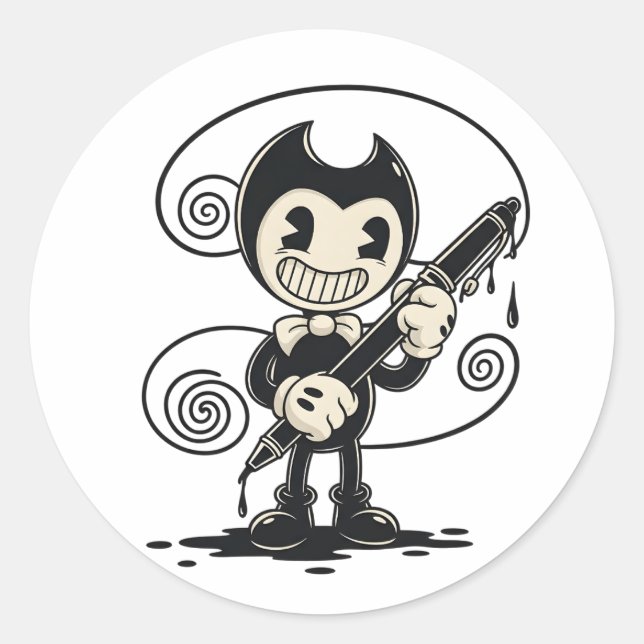 Adesivo Bendy Sticker | Bendy and the Ink Machine Vinyl Ch (Frente)