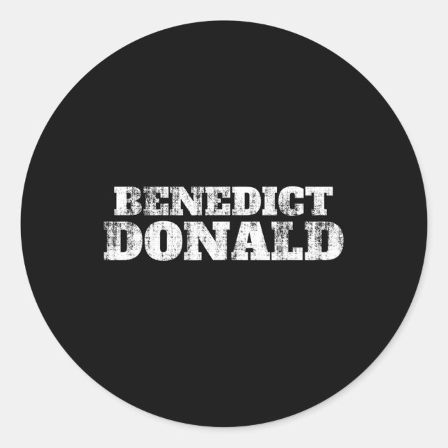 Adesivo Benedict Donald Presidente Trump (Frente)