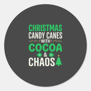 Adesivo Bengalas de Natal Cacau Caos Feriado