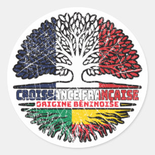 Adesivo Benin Beninese França Francesa Rota Bandeira