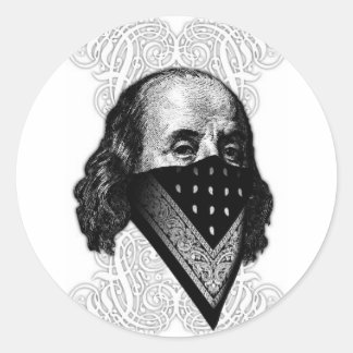Adesivo Benjamin Franklin Sticker