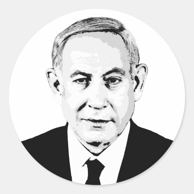 Adesivo Benjamin Netanyahu (Frente)