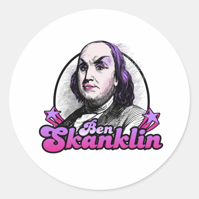 Adesivo Benjamin Skanklin (Frente)