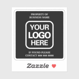 Adesivo Bens Comerciais | Branco | Logotipo branco