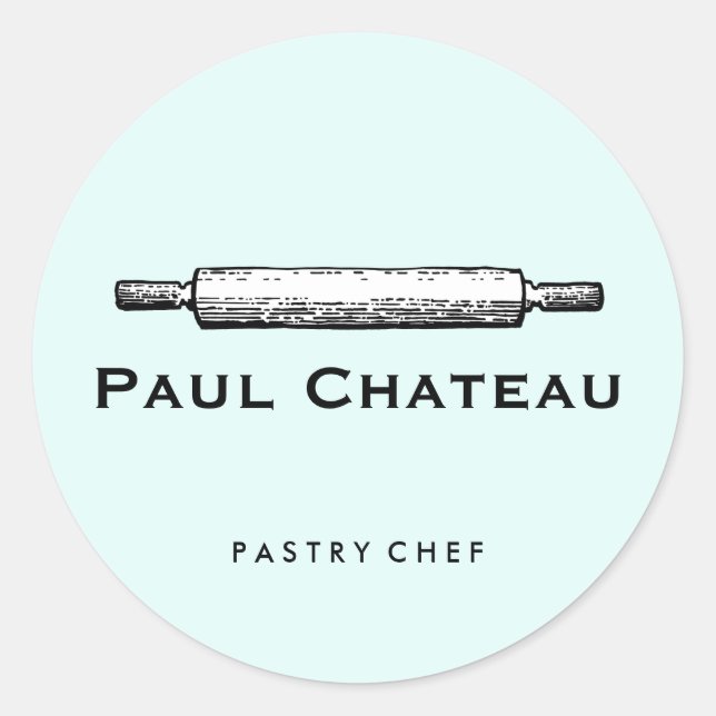 Adesivo Bens cozidos Rolando Pino Panificação Azul Pálido (Frente)