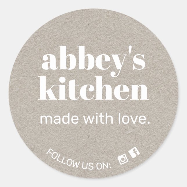 Adesivo Bens De Casca Adicionam Sua Cinza De Logotipo Kraf (Frente)