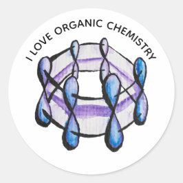 Adesivo Benzene Molecule Love Chemistry