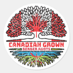 Adesivo Berber Amazigh Canada Tree Roots Flag