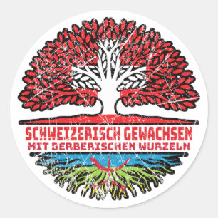 Adesivo Berberisch Schweizer Schweiz Baum Wurzel