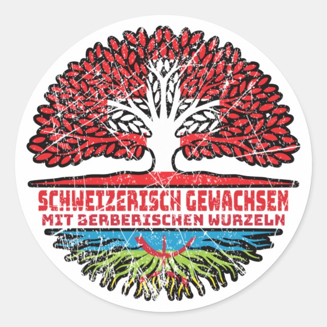 Adesivo Berberisch Schweizer Schweiz Baum Wurzel (Frente)
