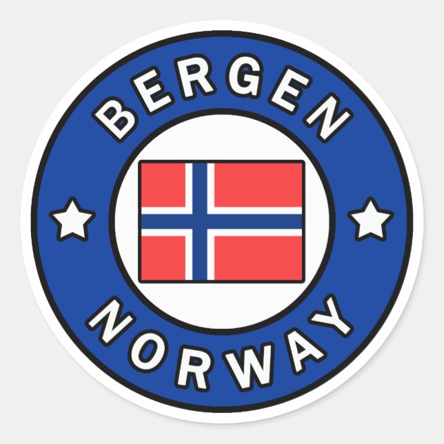 Adesivo Bergen Noruega (Frente)
