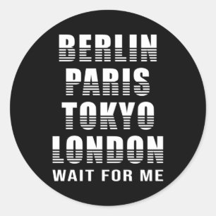 Adesivo Berlim Paris Tóquio cidades de Londres - Presente