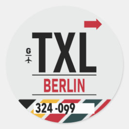 Adesivo Berlim - Viagem Tag Round Sticker