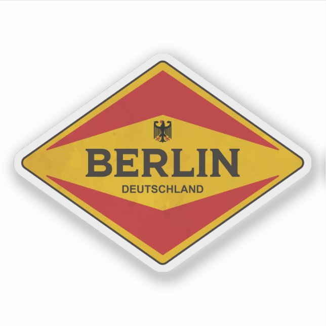 Adesivo Berlin Germany Vintage (Frente)
