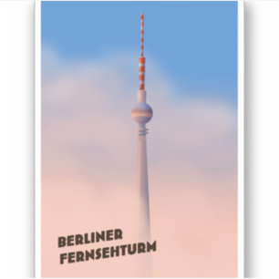 Adesivo Berliner Fernsehturm, torre de TV de Berlim