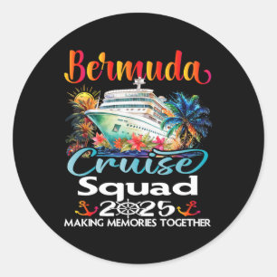 Adesivo Bermuda Cruise Squad 2025 Família Amiga Bermuda Cr