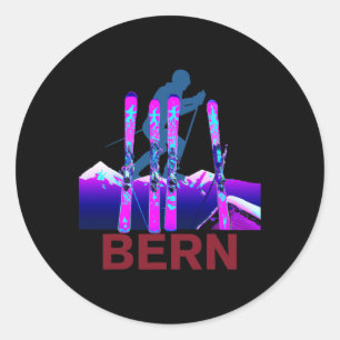Adesivo Bern Skiing e Snowboard Retro 90s Bern Ski