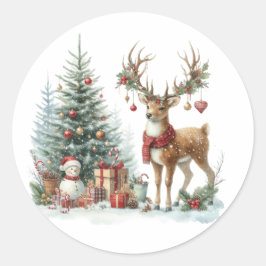 Adesivo Berna de Natal Watercolor