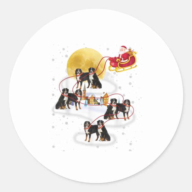 Adesivo Bernese Mountain Dog Christma (Frente)