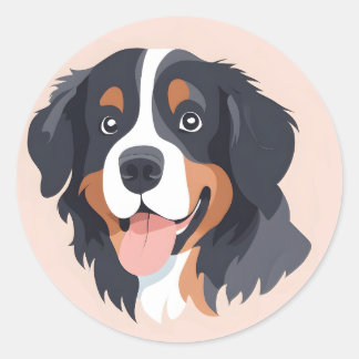 Adesivo Bernese Mountain Dog Face Sticker