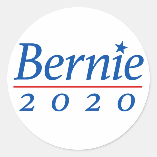 Adesivo Bernie Sanders 2020. (Frente)