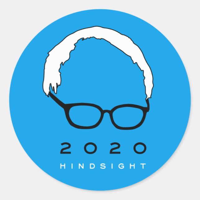 Adesivo Bernie Sanders 2020 Hindsight (Frente)
