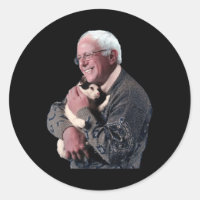 Bernie Sanders Abraçando Gato Camisola Bela-Camisa