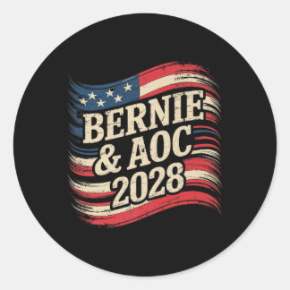 Adesivo Bernie Sanders E Aoc 2028 Para A Campanha Presiden