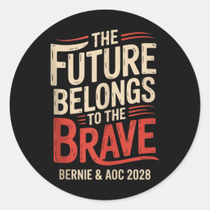 Adesivo Bernie Sanders E Aoc 2028 Para A Campanha Presiden