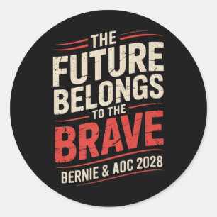 Adesivo Bernie Sanders E Aoc 2028 Para A Campanha Presiden