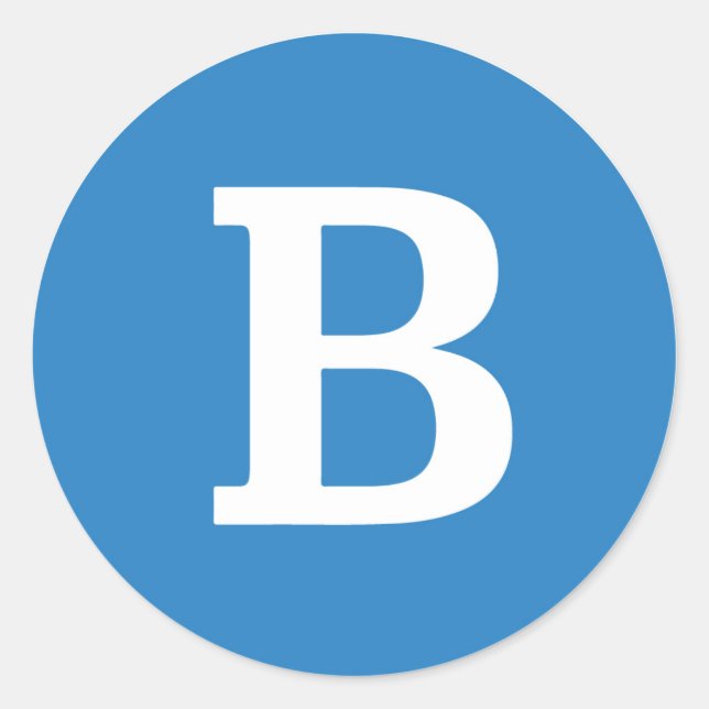 Adesivo Bernie Sanders Round "B" Sticker (Frente)