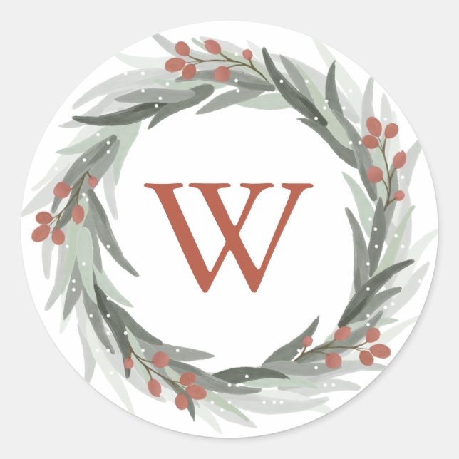 Adesivo Berries foscos, Selo de Envelope (Frente)