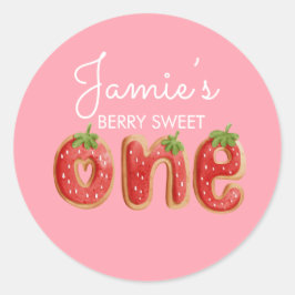 Adesivo Berry Cookies Uma Primeira Festa de aniversário Ro