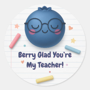 Adesivo Berry Feliz Que Você É Meu Professor - Bonita De V
