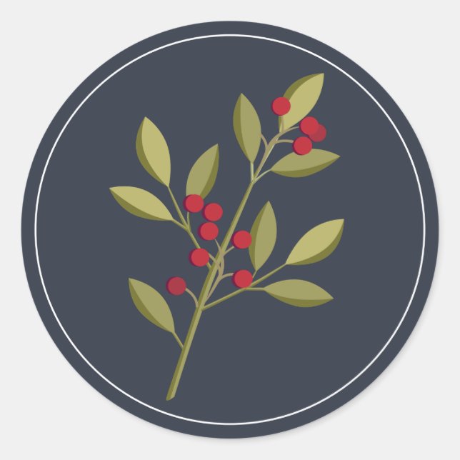 Adesivo Berry Felry Christmas Envelope Seal (Frente)