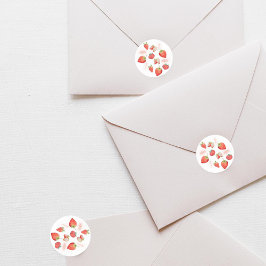 Adesivo Berry First Aniversário de criança | Morango | Est