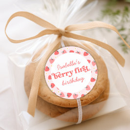 Adesivo Berry First Birthday Strawberry