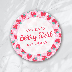 Adesivo Berry First Birthday Strawberry Daisy