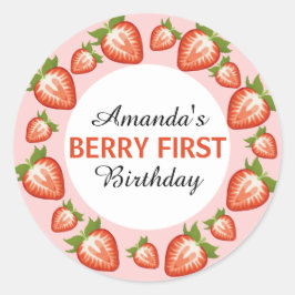 Adesivo Berry Girl rosa Strawberry