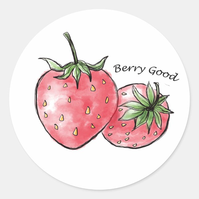Adesivo Berry Good Fun - Strawberry Delight (Frente)