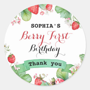 Adesivo Berry Lovely First Birthday