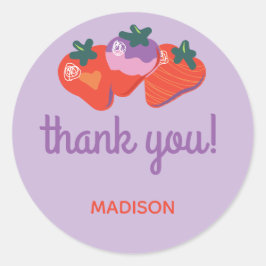 Adesivo Berry Special Strawberry Birthday - ameixa