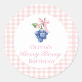 Adesivo Berry Sweet blueberry Arco Rosa Gingham