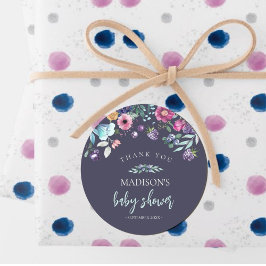 Adesivo Berry Sweet Blueberry & Flowers Chá de fraldas