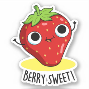 Adesivo Berry Sweet Cute Strawberry Pun Sticker