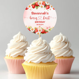 Adesivo Berry Sweet First Birthday