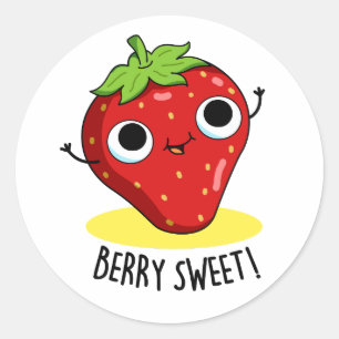 Adesivo Berry Sweet Funny Strawberry Pun