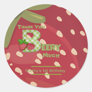 Adesivo Berry Sweet Strawberry Birthday 