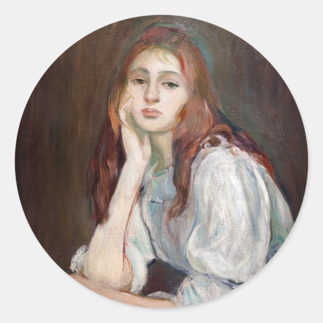 Adesivo Berthe Morisot - Julie Daydreaming (Frente)